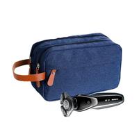 Sac de voyage pour articles de toilette pour hommes - Rangement cosmétique double couche de grande capacité | Fourre-tout de colour unie en tissu Oxford | Trousse de toilette portable pour organisate