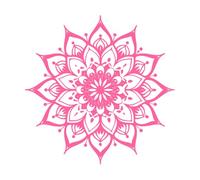 sac Geometry Mandalas Engraving Decals 42x42.2cm Self Adhesive Pink