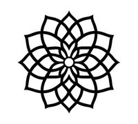 sac Geometry Pentagram Clip Art Spiritual sac Geometry Inspi Graphics Wall Stickers 67.2x67.7cm Multiple Size Options Black