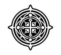 sac Seal Symbol Vinyl Art Sticker 42x42.4cm Window Decals Black
