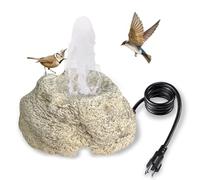 SAC SMARTEN ARTS - Bird Bath Fountain for Bird Bath Tub with 7.5W Water Pump, Resin Granite Water Function, for Garden, Patio, Lawn, Hummingbird, Aviary, Fish Tank and Aquariums