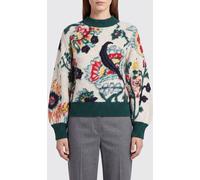 SACAI Pure Wool Crewneck Jumper with Ethnic Jacquard Pattern - Size: 2 - female