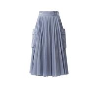 sacai striped pleated skirt - Blue 2