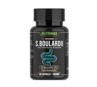 Saccharomyces Boulardii | 10 Billion CFU | High Strength 1000mg | Live Yeast Culture - 60 Vegan Capsules | No Refrigeration Required | NutriMali