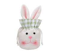 Sacchetti Pasquali Per Caramel 26 x 14 cm Grande Coniglietto Peluche Con Cordino | Sacchetti Dolciumi Pasquali Decorazione Primaverile | Per Cioccolatini Dolciumi Regali Feste Scuola