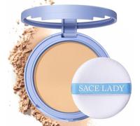 SACE LADY Pressed powder kit for face, makeup, brightness control, soft fine lines for a flawless finish, durable compact cosmetic without animal testing