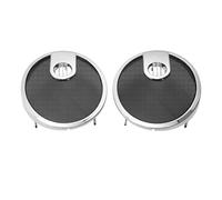 Sacg0Tkgp Saddlebag Speaker Lid Grills 6.5 Inch Compatible With Indian Roadmaster 2015-2024 Springfield 2016-2024 Chieftain Dark Horse(Chrome)
