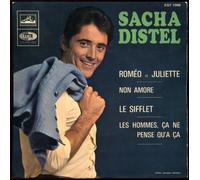 Sacha Distel - LVDSM 1009 - Sacha Distel - Original de 196 (et non pas réédition) : Roméo et Juliette, Non Amore, Les hommes ça ne pense qu'à ça, Le Sifflet - (Disque vinyle EP 45t)