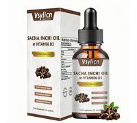 Sacha Inchi Oil &Ｖitamin D3 for Bone and Immune Boost, High Strength 2000mg Omega Oil + 800IU Lichen D3, Optimal Support for Bones, Teeth, and Immune Function, Fast Absorption 60ml