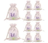 Sachet Bags Empty, 10Pcs 3.9x5.5 Inch Lavender Bags Canvas Drawstring Pouch for Spice, Dried Flowers, Herbs, Jewelry More Sachet Empty Lavender Drawstring Pouch