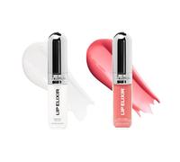 Sacheu Lip Elixir Nourishing and Hydrating Lipgloss - Moisturizing Plumping Lip Gloss Enriched with Collagen, Non-Sticky Lip Color Smooth High-Shine Finish, Vegan & Cruelty-Free, Clear & Sheer Pink