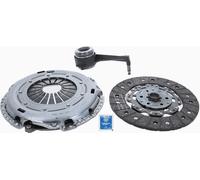 Clutch Kit 3pc (Cover+Plate+CSC) fits VW TOURAN 1T 1.9D 03 to 10 240mm Sachs New
