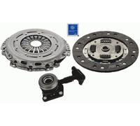 Clutch Kit 3pc (Cover+Plate+CSC) fits FORD C-MAX Mk2 1.6 10 to 19 228mm Sachs