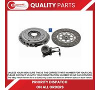 Clutch Kit 3pc (Cover+Plate+CSC) fits KIA SPORTAGE SL 2.0D 2010 on D4HA 240mm