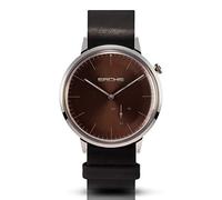 Sachs Women's and Men's Quartz Watch with Black Dial Analogue Display and Black Leather Strap