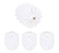 SacJkt Toilet Brush Replacement, 4pcs Durable Round Brushes Head, Ideal Cleaning Accessory for Toilet Cleaning Brushes(Suitable for Brush Holder with a Diameter of 12mm)