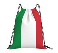 Sack Backpack Cute Italy Flag Foldable Gym Sack Backpack Stylish Draw String Back Bag For Beach Yoga Swim 39X46Cm