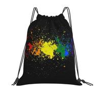 Sack Backpack Lgbt Gay Pride Rainbow Design Sports Drawstring Lightweight String Bags For Women Men Shopping 39X46Cm