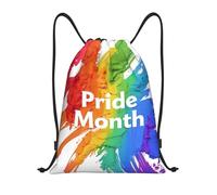 Sack Backpack Pride Month Design Gym Sack Scratch Draw String Back Bag For Travel Beach Men 39X46Cm