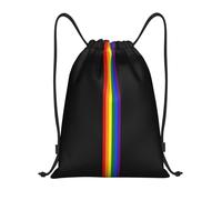 Sack Backpack Rainbow Lgbt Pride Gay Unisex Drawstring Pe Bags Versatile Draw String Back Bag For Sport Hunting School 39X46Cm