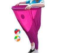 Sack Bouncing Bags for Children, Grandma Trousers, Party Rush, Giant Throwing Games for The, Team Relay Family Reunion Field Games Set, Funny Giant Jumping Game with 2 Jumping Balls, Grandma Trousers