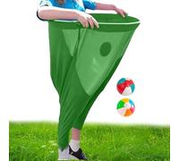 Sack Bouncing Sacks Adult Sack Race Bags Funny Giant Stretch Trousers with 2 Bouncy Balls Complete Set for School Festival Carnival Garden Patio Reunion Playground