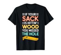 Sack is Hittin Wood Cornhole Throwing Games Cornhole Player T-Shirt