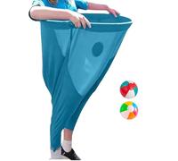 Sack Race Bags, Giant Stretch Pants Game, 2 Bouncy Balls Included, Durable Jumping Set, for Kids Outdoor Relay, Lawn Festival, Birthday, Picnic, Park, Carnival Fun