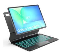 Sackei for Samsung Galaxy Tab S10 FE Plus Keyboard Magnetic Case 13.1'' Magic-Style Tablet S10 FE+ Floating Cantilever Stand, 3-Level 7 Color Backlit, Built-in trackpad