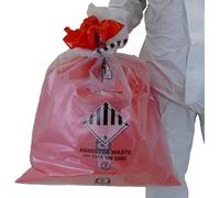 Sackmaker Asbestos Bags - Ultra Heavy Duty - 10 Pack 140 Litre - Extra Strong Asbestos Waste Bags - Un2122 Un2590 - Asbestos Sacks