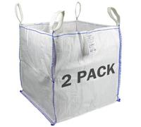 Sackmaker Fibc Bulk Bag - One Tonne Builders Bag - Heavy Duty Garden Waste Bag Extra Large - Premium Grade Dumpy Bag With 4 Lifting Handles