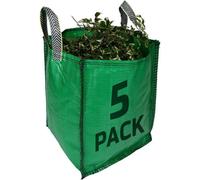 Sackmaker Garden Waste Bags - 120 Litre - 5 Pack - Premium Grade - Industrial Fabric And Handles - Heavy Duty Garden/green Waste Sacks