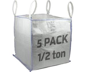 Sackmaker Half Ton Bulk Bag - Heavy Duty Skip Bag - Mini Ton Bag - Tonne Bag - Fibc Builders Bag - Dumpy Bag