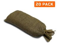 Sackmaker Hessian Heavy Duty Sandbag With Tie String - Industrial Grade Thick Hessian Fabric With Reinforced Stitching