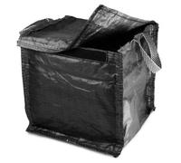 Sackmaker Kerbside - Black 90 Litre - Council With Weight Pad - Bag For Plastic Cans Paper Cardboard Tins Jars (Black, 1 Pack)