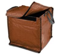 Sackmaker Kerbside - Brown 90 Litre - Council With Weight Pad - Bag For Plastic Cans Paper Cardboard Tins Jars (Brown, 1 Pack)
