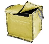 Sackmaker Kerbside - Yellow 90 Litre - Council With Weight Pad - Bag For Plastic Cans Paper Cardboard Tins Jars (Yellow, 1 Pack)
