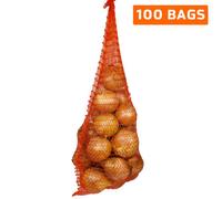Sackmaker Net Bags - Hanging Net Bags For Onions, Vegetables, Carrots, Fruits, Logs - Heavy Duty - Vegetable Nets, Onion Nets
