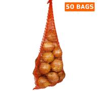 Sackmaker Net Bags - Hanging Net Bags For Onions, Vegetables, Carrots, Fruits, Logs - Heavy Duty - Vegetable Nets, Onion Nets