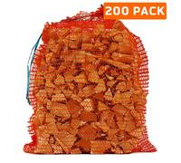 Sackmaker Net Bags - Industry Grade Net Bags For Logs, Kindling, Shellfish, Vegetables, Fruit Etc. Drawstring Closing Tie
