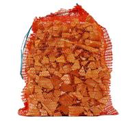 sackmaker Net Bags - Industry Grade Net Bags for Logs, Kindling, Shellfish, Vegetables, Fruit etc. Drawstring closing tie built into the bag (45x60cm, 50)