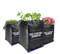 sackmaker Outdoor Planter Bag (46L) - For Vegetables, Fruit, Potatoes, Herbs, Plants, Shrubs - Premium Grade - Extra Strong Breathable Fabric & Drainage Holes
