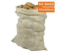Sackmaker Probag - Hessian Sacks - Premium Grade - Jute, Burlap Sacks For Potatoes Vegetables Fruit - Potato Sacks Extra Strong