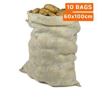 Sackmaker Probag - Hessian Sacks - Premium Grade - Jute, Burlap Sacks For Potatoes Vegetables Fruit - Potato Sacks Extra Strong