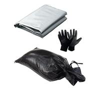 sackmaker - SANDBAG PROTECTION KIT - Sandbags & Fabric & Gloves & Instructions - FLOOD DEFENSE - Flood protection kit - Doorway flooding kit - sandbags for flooding (Double Door)