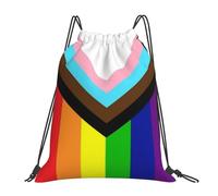 Sackpack Lgbt Gay Pride Rainbow Unisex Drawstring Gym Bag Versatile Gym String Bag For Hunting Climbing Trainer 39X46Cm