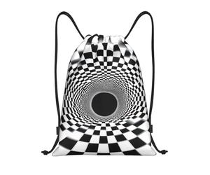 Sackpack Visual Illusion Pattern Drawstring Backpack Unisex Gym Bag Machine Washable String Bag For School Yoga Gym 36X42Cm