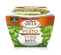 Sacla Italian Basil Pesto Pots - with Pine Nuts & Cheese