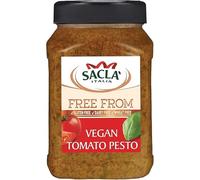 Sacla Vegan Tomato Pesto Sauce - Free From Dairy, Wheat and Gluten, Perfect with Pasta, Stuffed Tomatoes and Chickpea Salad - Made with Tomatoes, Nuts and Fragrant Basil 950g (Pack of 1)