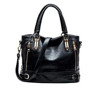 Sacmill Top Handle Leather Handbags for Women Ladies Tote Crossbody Shoulder Bags Hobo Multi Pockets Designer Clutch Purse for Girls